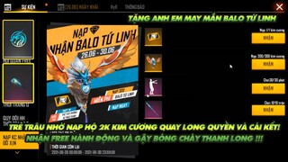 Free Fire| Trẻ không trâu nhờ nạp 2k kim cương lấy Long quyền và cái kết - tặng anh em quà Free nè