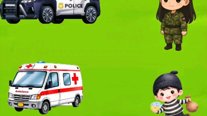 My Dad Is Here! 😂👮🪖 | Funny Kids AI Cartoon