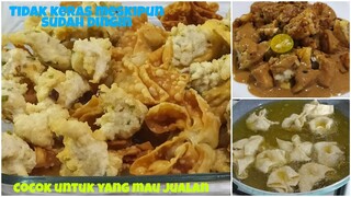 Resep Batagor aci garing, crispy dan lembut di bagian dalam. Saus bumbu kacangnya sedap mantap