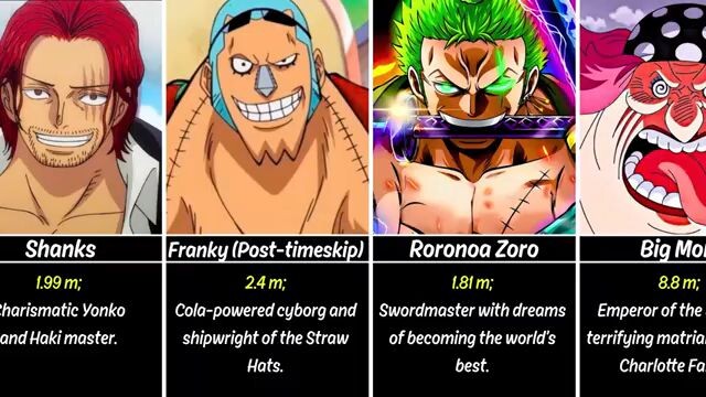 💥THE REAL HEIGHTS PF ONE PIECE CHARACTERS💥❗❗🔥🔥😱😱😱❗❗💥💥