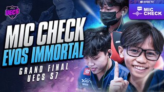 [MIC CHECK] Grand Final UECS Season 7 | EVOS IMMORTAL | FREE FIRE