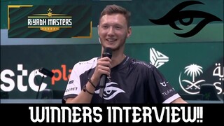 WINNERS INTERVIEW!  TEAM SECRET vs TUNDRA ESPORTS -Resolut1on- DAY 1 - RIYADH MASTERS 2022 Dota 2