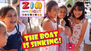 Playing "THE BOAT IS SINKING" game! 🚢⛵🚣 | Zia's 8th Birthday