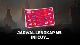 Catat ya, Ini Jadwal Lengkap M5