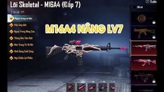 PUBG MOBILE | QUAY FULL M16A4 XƯƠNG LV7 SIÊU ĐẸP | M16A4 LÕI SKELETAL | SKELETAL CORE M16A4