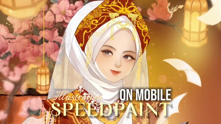[𝐒𝐏𝐄𝐄𝐃𝐏𝐀𝐈𝐍𝐓] Drawing a Muslimah // Ibispaint X Process