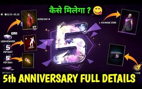 วิธีจบกิจกรรมครบรอบ 5 ปี กิจกรรมครบรอบ 5 ปี Free Fire Free Fire กิจกรรมใหม่