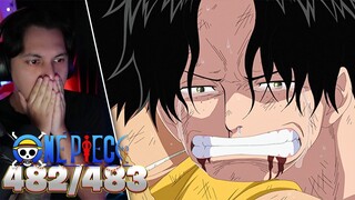 " THANK YOU FOR LOVING ME " | One Piece Episode 482-483 Reaction