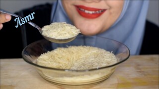 ASMR RAW RICE EATING || RAW BASMATI RICE || MAKAN BERAS MENTAH DIMANGKOK || ASMR INDONESIA