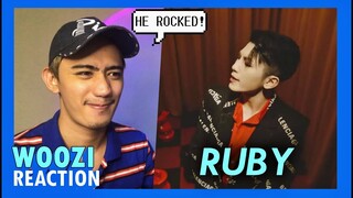 FIRST TIME REACTING to WOOZI - 'Ruby' Official MV REACTION