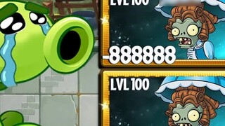 PvZ 2 Challenge - Super Plant Level 100 vs Super Speed Parasol Zombie 1 Million HP