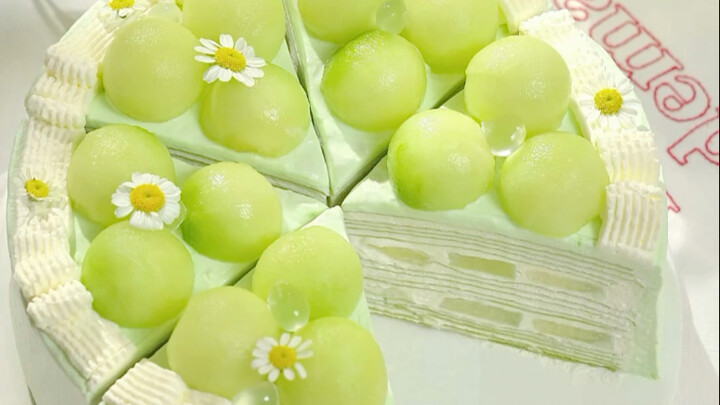 🍈Dưa lưới nhài ngàn lớp丨Cổ tích xuân! Ánh trăng trắng của thế giới tráng miệng