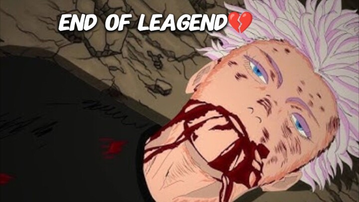 JJK Very Sad Moment 💔 Gojo Satoru Death 😭 #gojo #sad moments #gojo death #jjkshorts