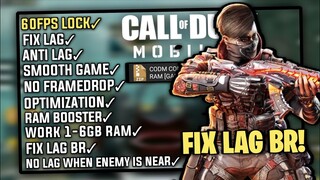 CONFIG CODM FIX LAG BR 60FPS SMOOTH | LAG FIX CALL OF DUTY MOBILE SEASON 12 [GAMERDOES]