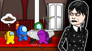 AMONG US vs. WEDNESDAY ADDAMS | Purple Dance Battle | Toonz Animation