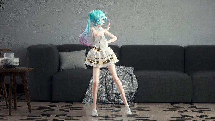 【Hatsune MMD】Kamu tidak bisa hanya memakai dua potong pakaian di rumah~