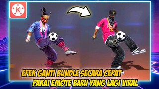 CARA EDIT VIDEO FF GANTI BUNDLE CEPAT PAKAI EMOTE BOLA YANG LAGI VIRAL