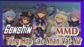 [Genshin, MMD] Tổng Hợp Các Nhân Vật Nữ!