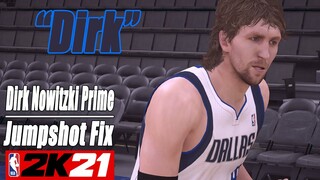 Dirk Nowitzki Prime Jumpshot Fix NBA2K21 with Side-by-Side Comparison