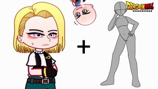 Rasputin✨ Meme (drawn pose trend) • K18 • Dragon Ball • Gacha Club/Nox