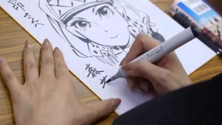 Mori Kaoru Melukis Emma di Tempat, Bahkan Tidak Perlu Sketsa