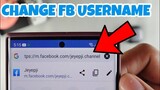 How To Change Facebook Username on Android Phone