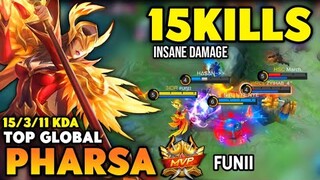 PHARSA BEST BUILD 2022 | TOP GLOBAL PHARSA GAMEPLAY | MOBILE LEGENDS✓