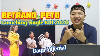 Betrand Peto ‼️ Press Brief Launching Jingle KDI 2020 || Reaction Job