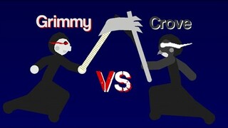 Crove Vs Grimmy (Battle Of The Reapers) - Stick Nodes Roblox Piggy