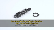 Replace the front shock absorber and rear shock absorber - 1/16 brushless rc drifting car