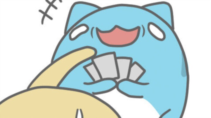 Cat and Bug Kabo draws ghost cards