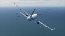 Airplane Airbus A320 flight in X-Plane 12