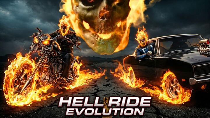 HELL RIDE EVOLUTION 🔥 From Hell to the Highway! Ghost Rider’s most insane motorcycle and car evolut