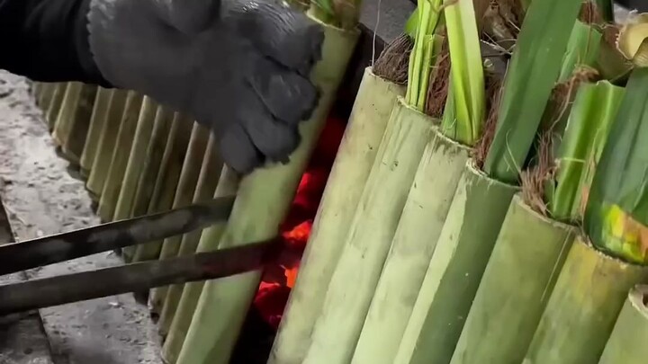 دقيق الأرز اللزج من الخيزران