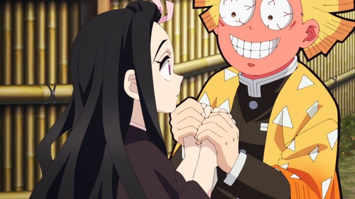 Zenitsu returns to find Nezuko's settings have been changed. He thought it was someone else who was 