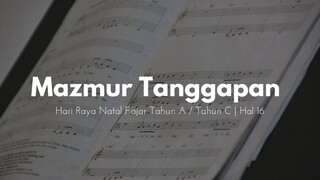 Mazmur Tanggapan Hari Raya Natal Fajar Tahun A / Tahun C - JenniferOdelia