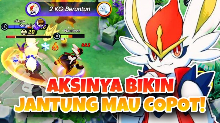 AKSI CINDERACE BIKIN JANTUNG MAU COPOT! - Pokemon Unite Moments
