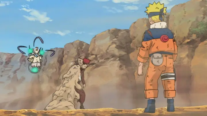 Gaara Explota De Rabia y Usa Shukaku para Salvar a Naruto | Naruto Latino
