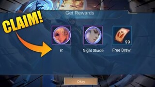 FREE SKIN in 515 EVENT | FREE DRAW in VALE's HERO SKIN EVENT | MOBILE LEGENDS BANG BANG