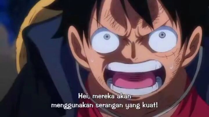 Zoro menahan serangan 2 Yonkou