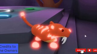 MEGA NEON FOSSIL PETS ADOPT ME (MEGA NEON DODO T-REX SABERTOOTH, SLOTH, TIGER, GLYPTODON, MAMMOTH &)