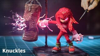 How to make sonic 2 knuckles power up diorama / clay