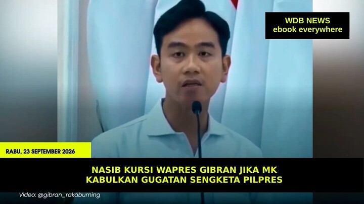 Nasib Kursi Wapres Gibran Jika MK Kabulkan Gugatan Sengketa Pilpres