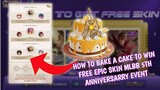 How to bake a cake to claim free epic skin new event MLBB 5th Anniversary Rewards 2021
