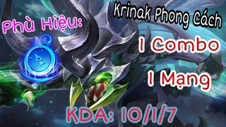 Bọ Krinak Phong Cách 1 Combo 1 Mạng Với Phù Hiệu Chuyển Sinh | Liên Quân Mobile ✔