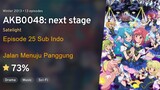 AKB0048 - 25 Sub Indo - Jalan Menuju Panggung 劇場への道