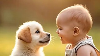 baby and dog 🍼