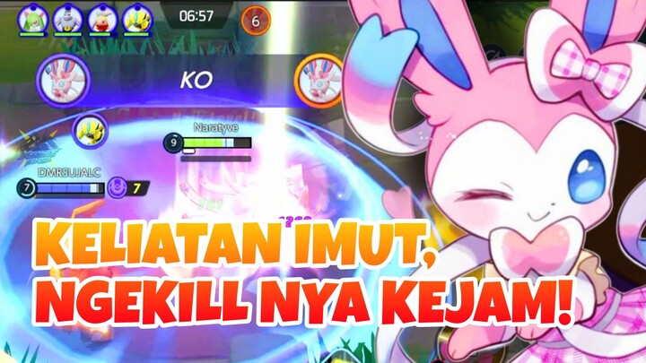KELIATAN IMUT TAPI NGEKILL NYA KEJAM JUGA! - Pokemon Unite Moments