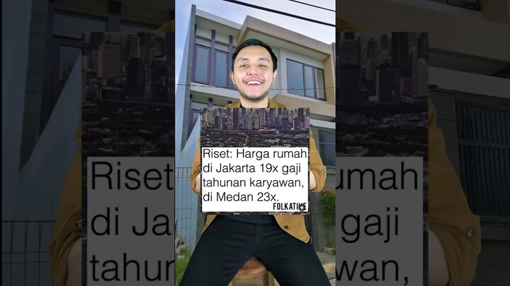 Harga rumah di Jakarta butuh gaji 19 TAHUN? Kota lain berapa lama? #shorts