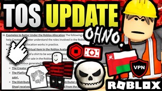 THE NEW 2022 TOS UPDATE IS PRETTY BAD! (ROBLOX NEWS)